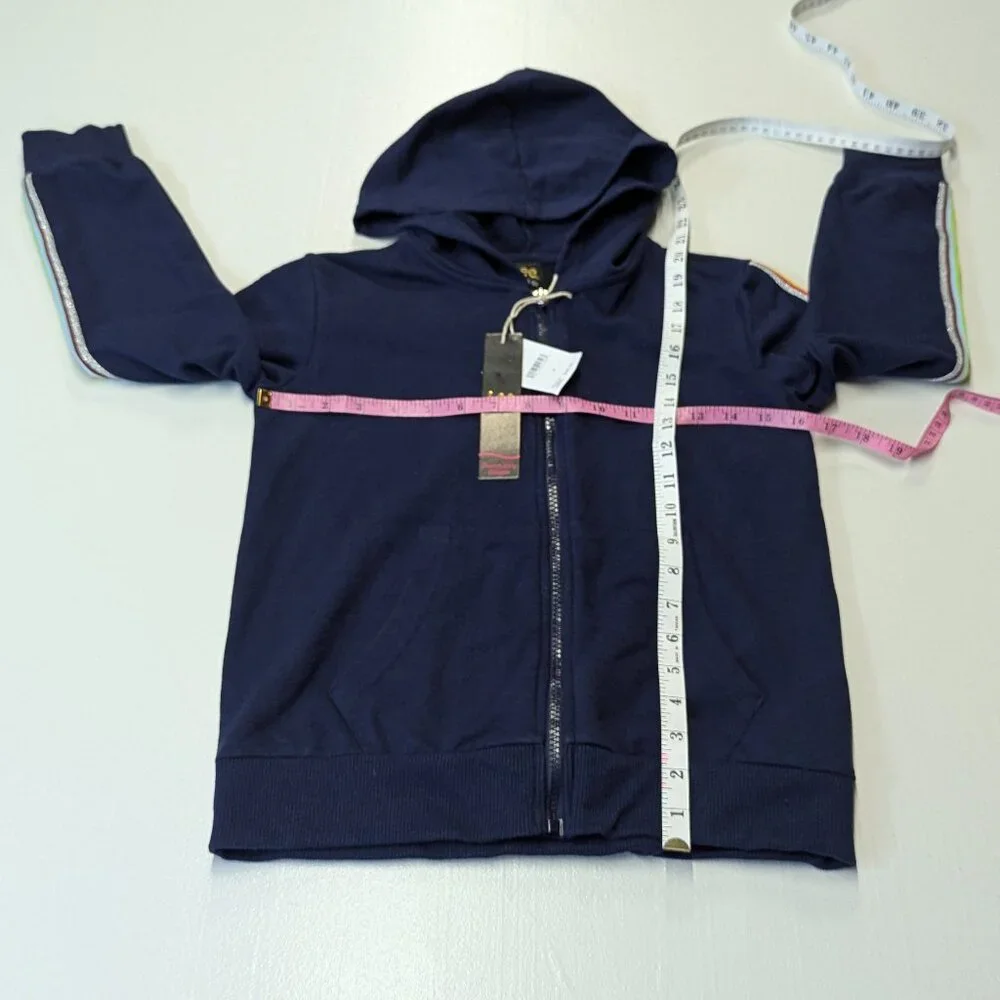 NWT Lee Size Medium (8-10) Navy Sweatpants and Zippered Hooded Jacket
